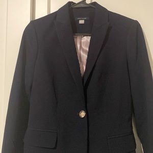 Size zero tommy navy blue blazer new with tags.